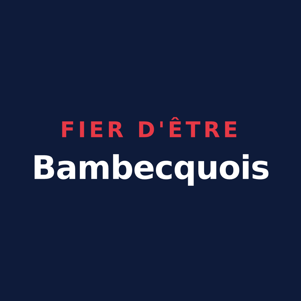 T-shirt « Fier d'être Bambecquois » — design pour Bambecque