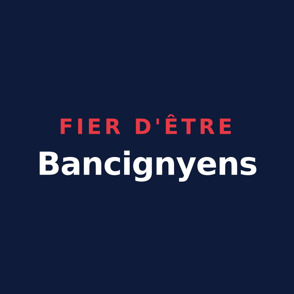 T-shirt « Fier d'être Bancignyens » — design pour Bancigny