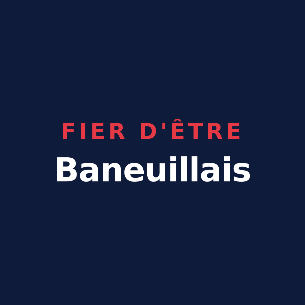 T-shirt « Fier d'être Baneuillais » — design pour Baneuil