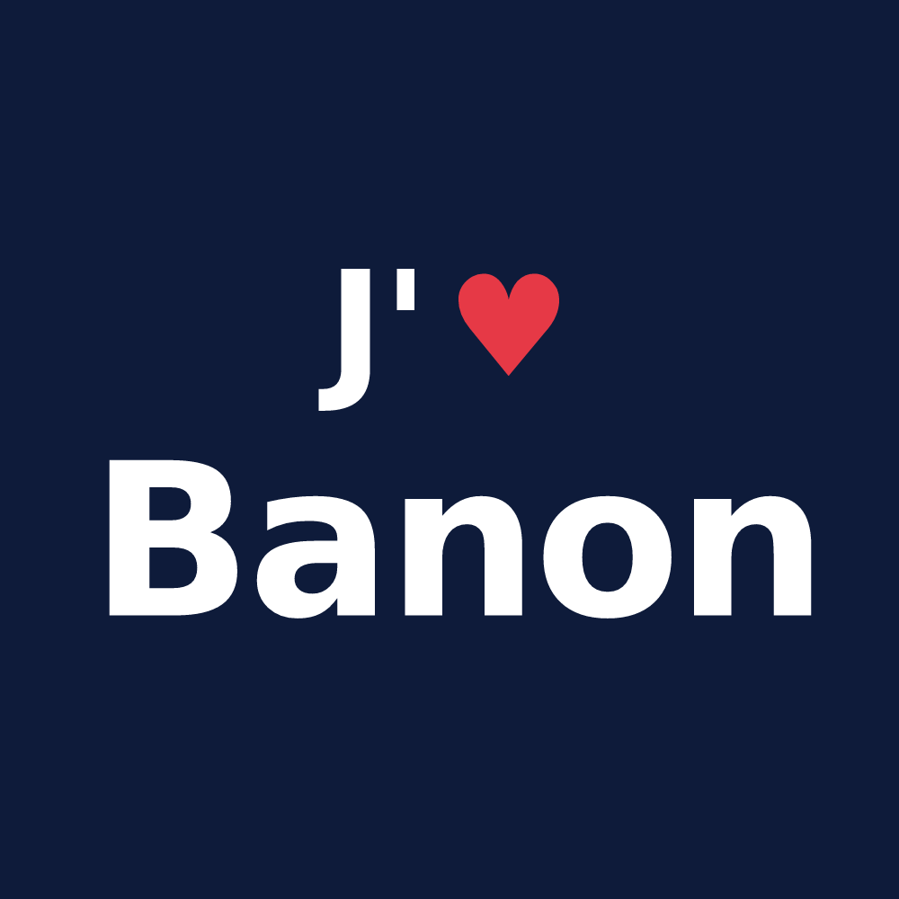 T-shirt personnalisé Banon — design J'aime Banon