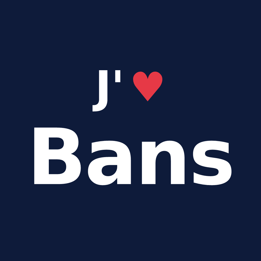 T-shirt personnalisé Bans — design J'aime Bans