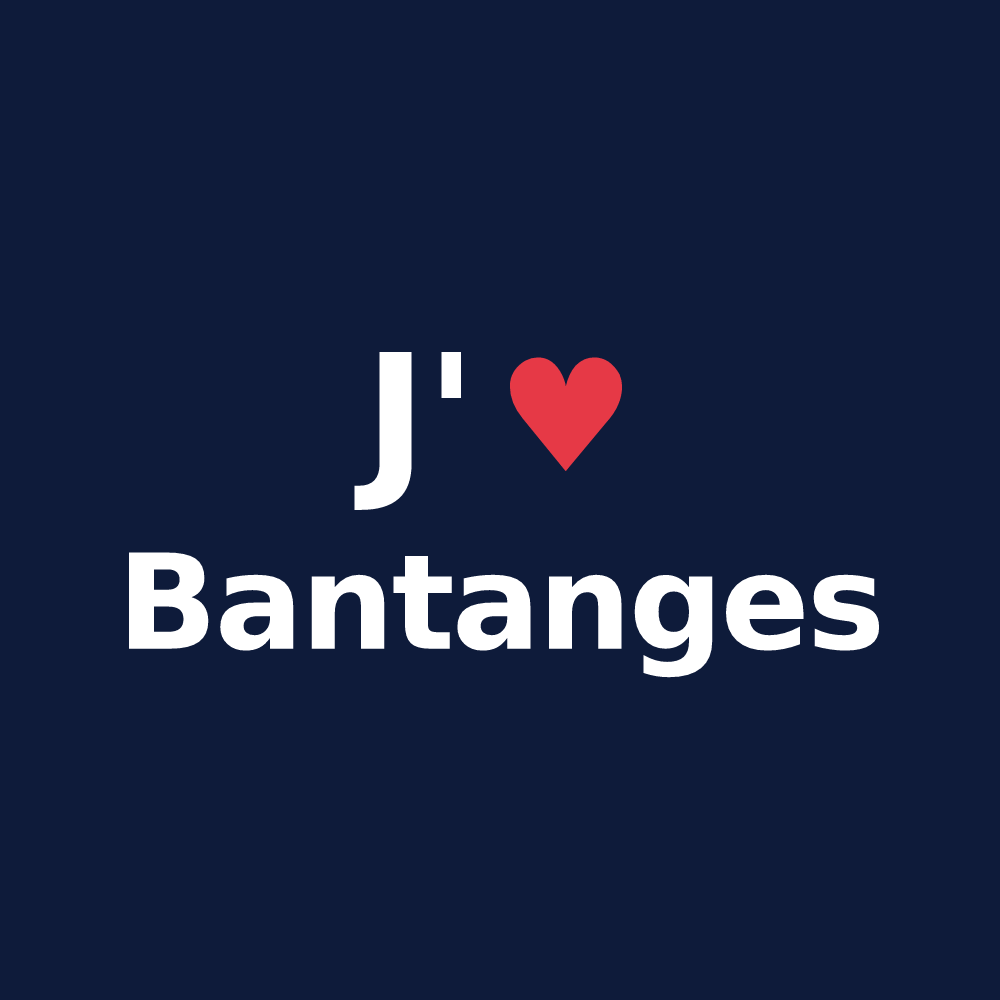 T-shirt personnalisé Bantanges — design J'aime Bantanges