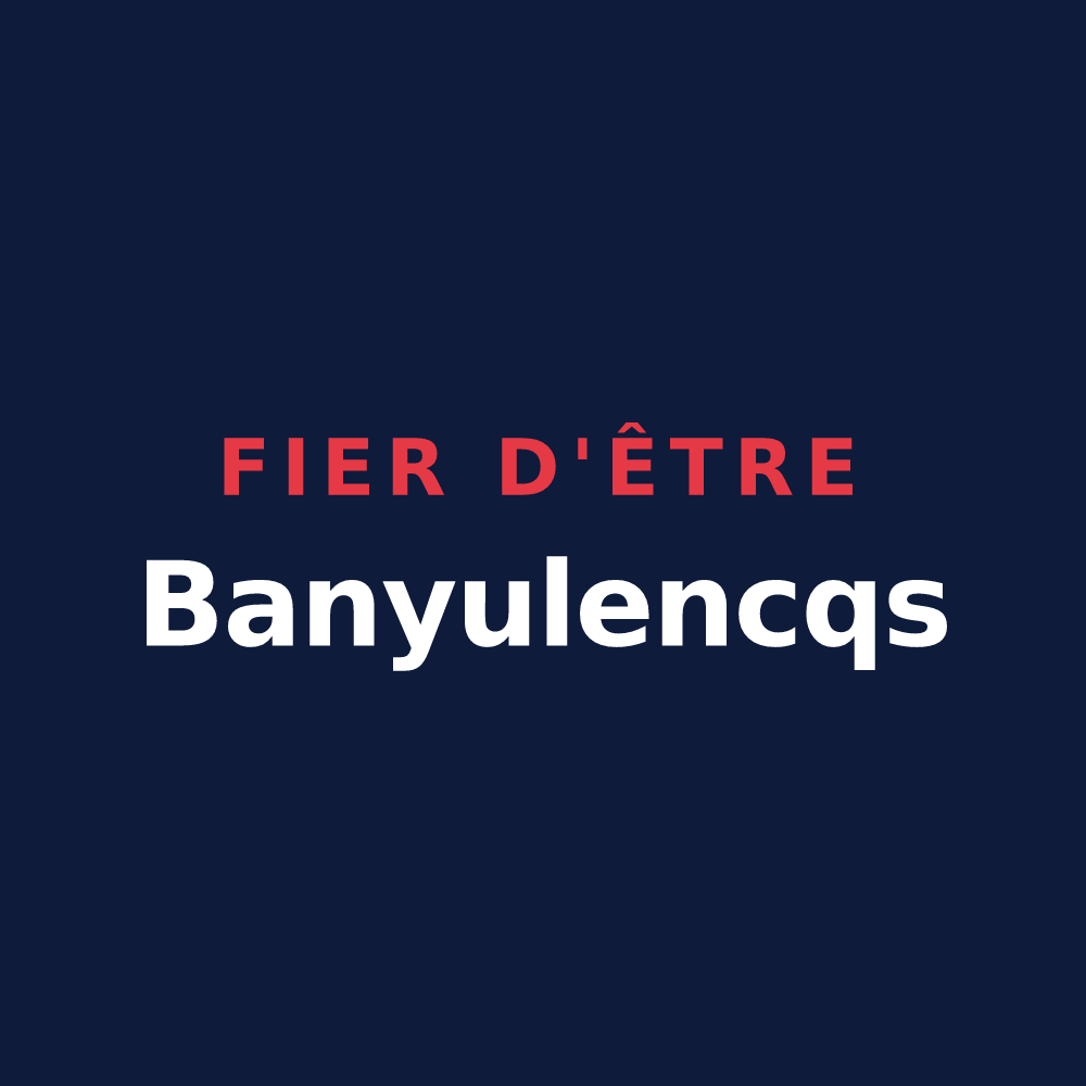 T-shirt « Fier d'être Banyulencqs » — design pour Banyuls-dels-Aspres