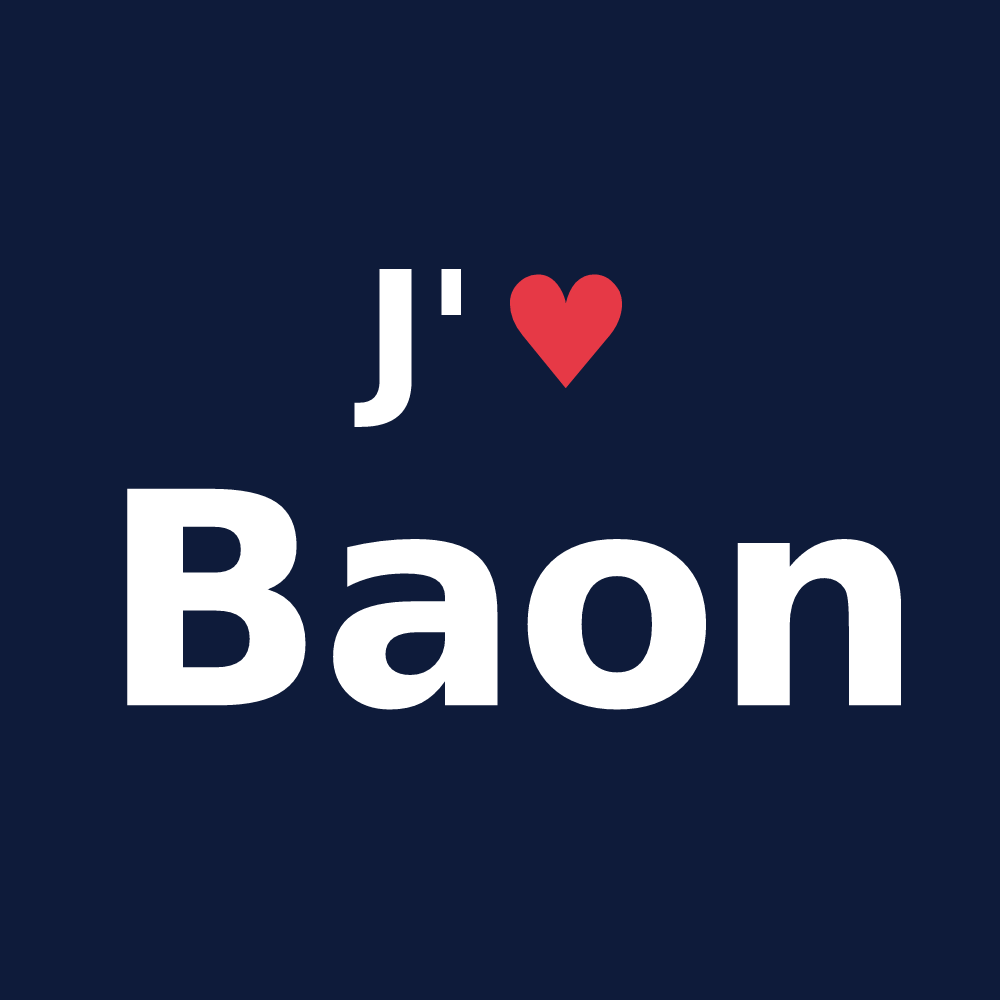T-shirt personnalisé Baon — design J'aime Baon
