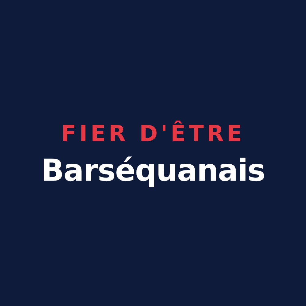 T-shirt « Fier d'être Barséquanais » — design pour Bar-sur-Seine
