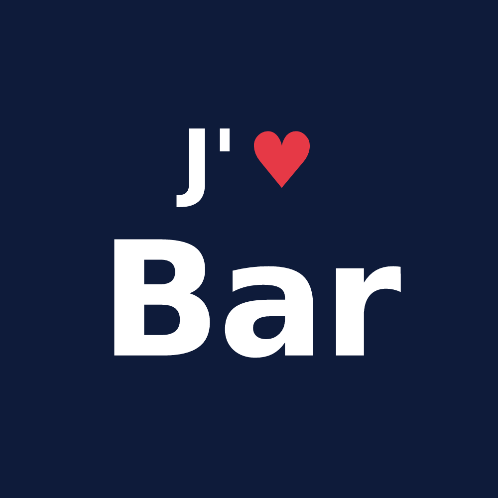 T-shirt personnalisé Bar — design J'aime Bar
