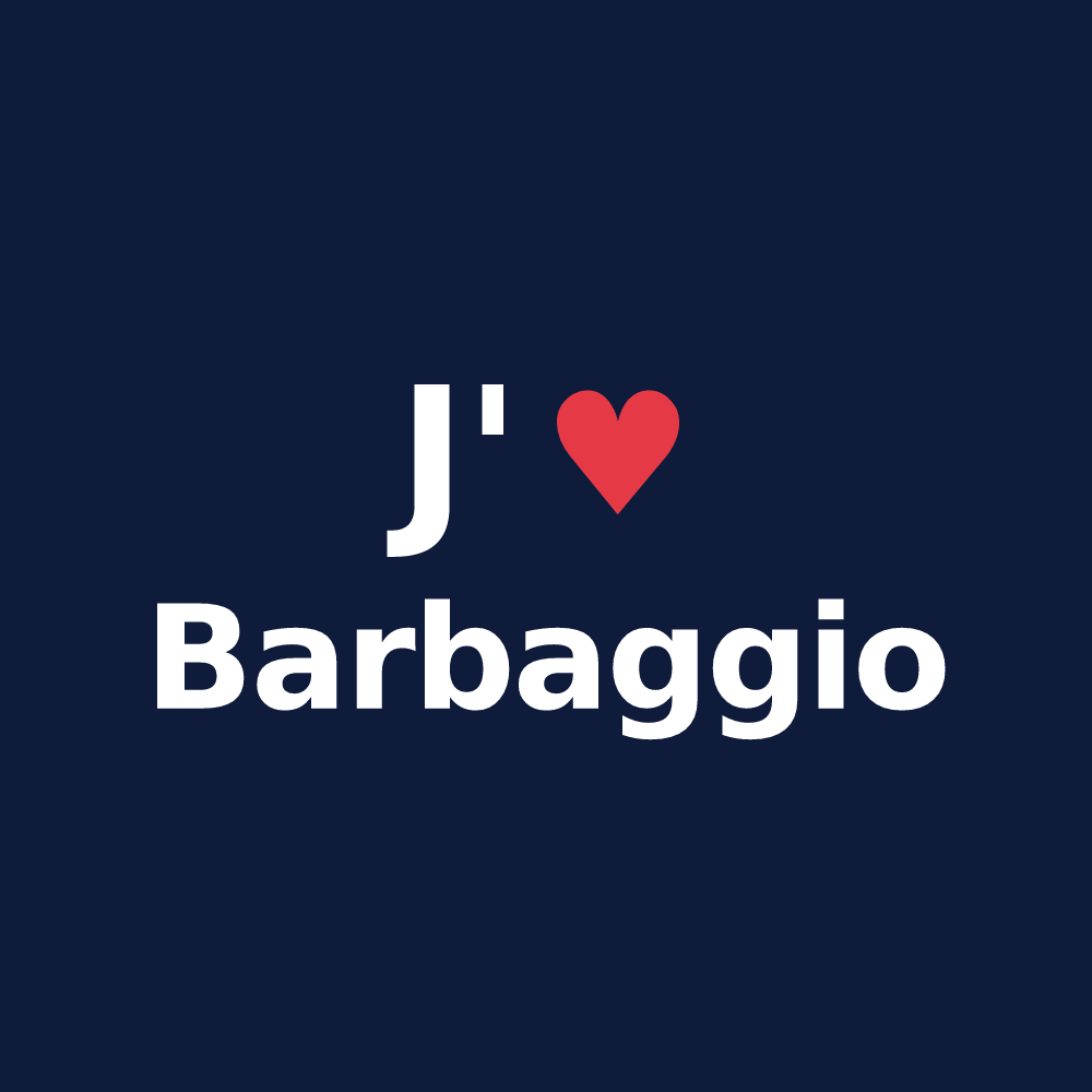 T-shirt personnalisé Barbaggio — design J'aime Barbaggio