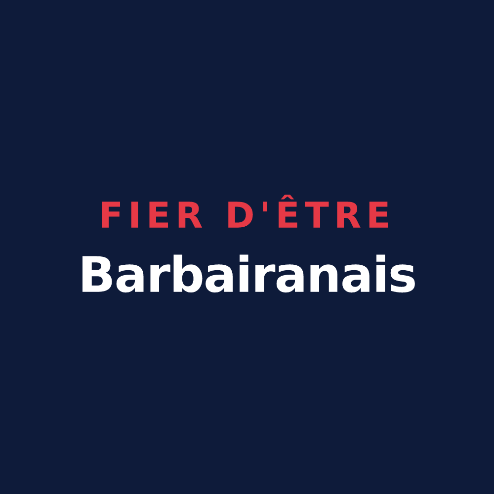 T-shirt « Fier d'être Barbairanais » — design pour Barbaira