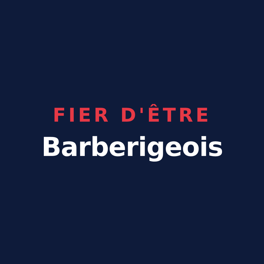 T-shirt « Fier d'être Barberigeois » — design pour Barbery