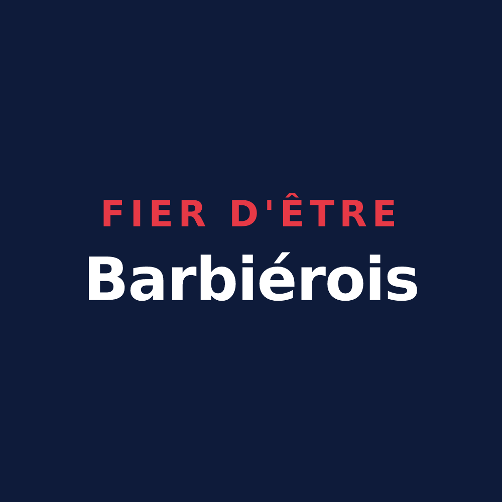 T-shirt « Fier d'être Barbiérois » — design pour Barbières