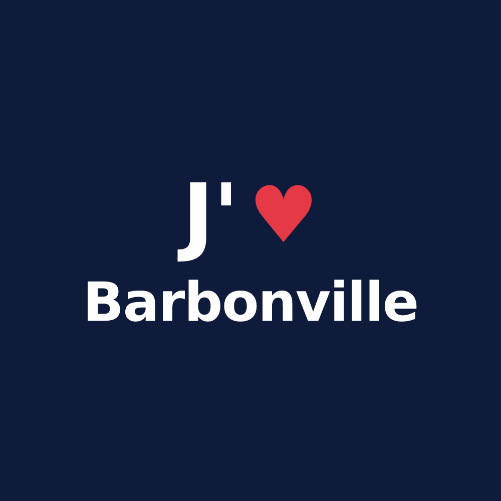 T-shirt personnalisé Barbonville — design J'aime Barbonville