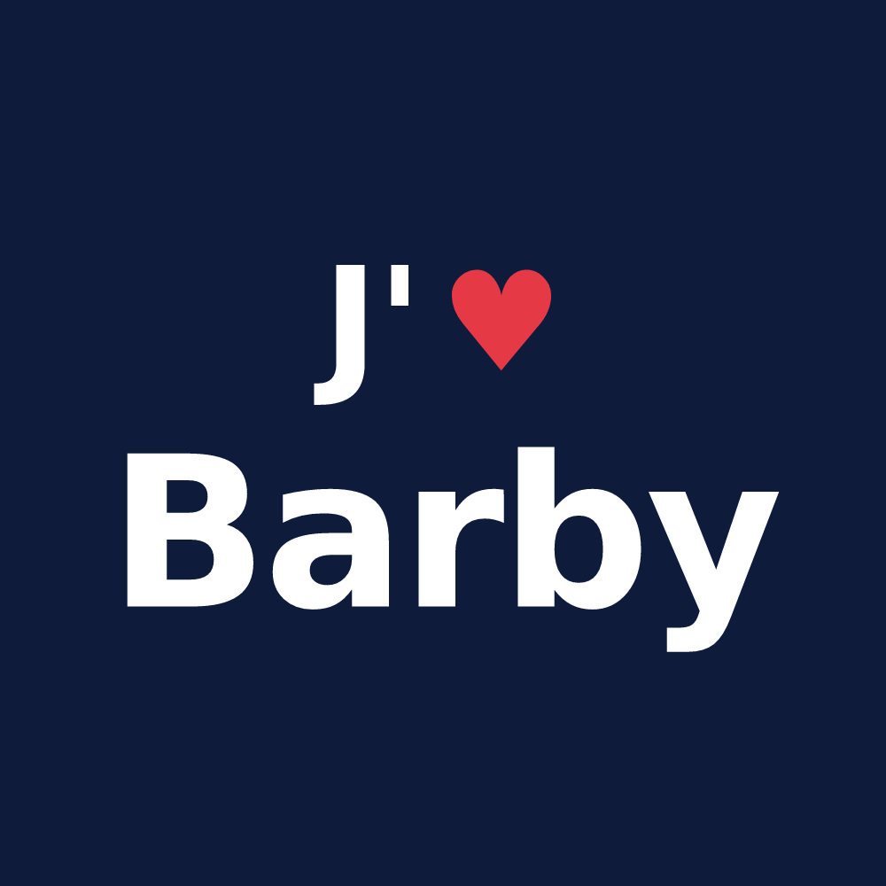T-shirt personnalisé Barby — design J'aime Barby