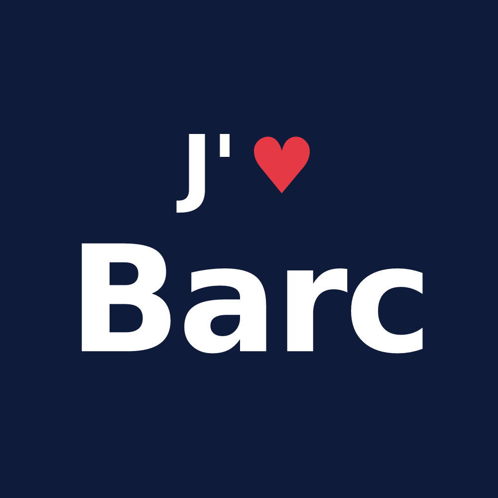 T-shirt personnalisé Barc — design J'aime Barc