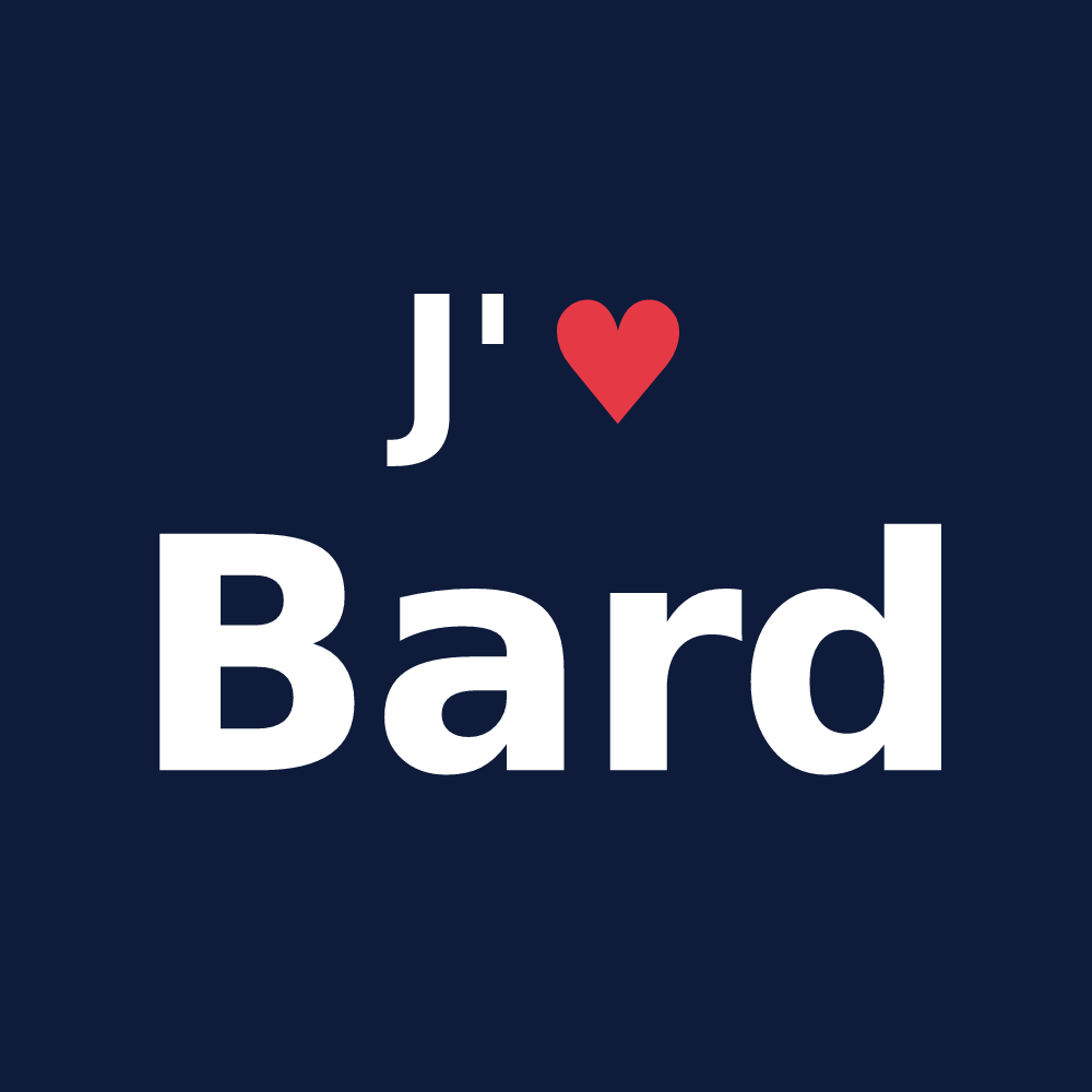 T-shirt personnalisé Bard — design J'aime Bard