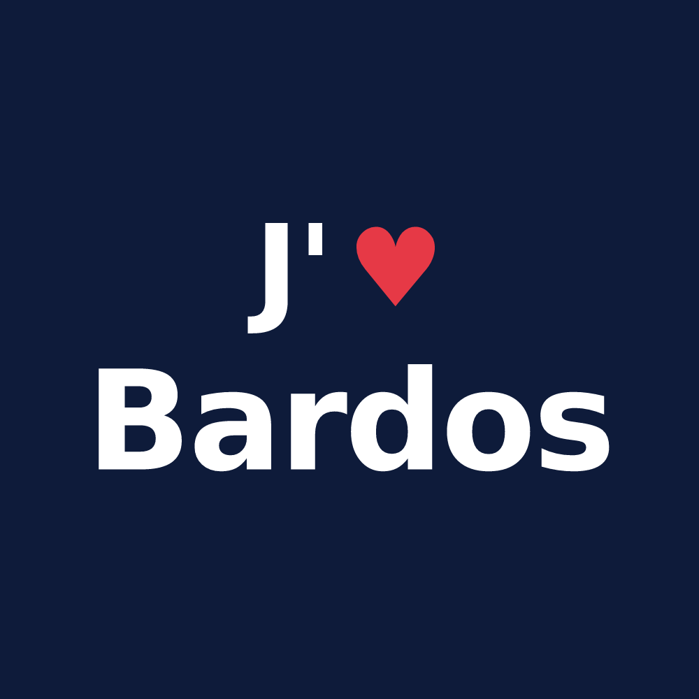 T-shirt personnalisé Bardos — design J'aime Bardos