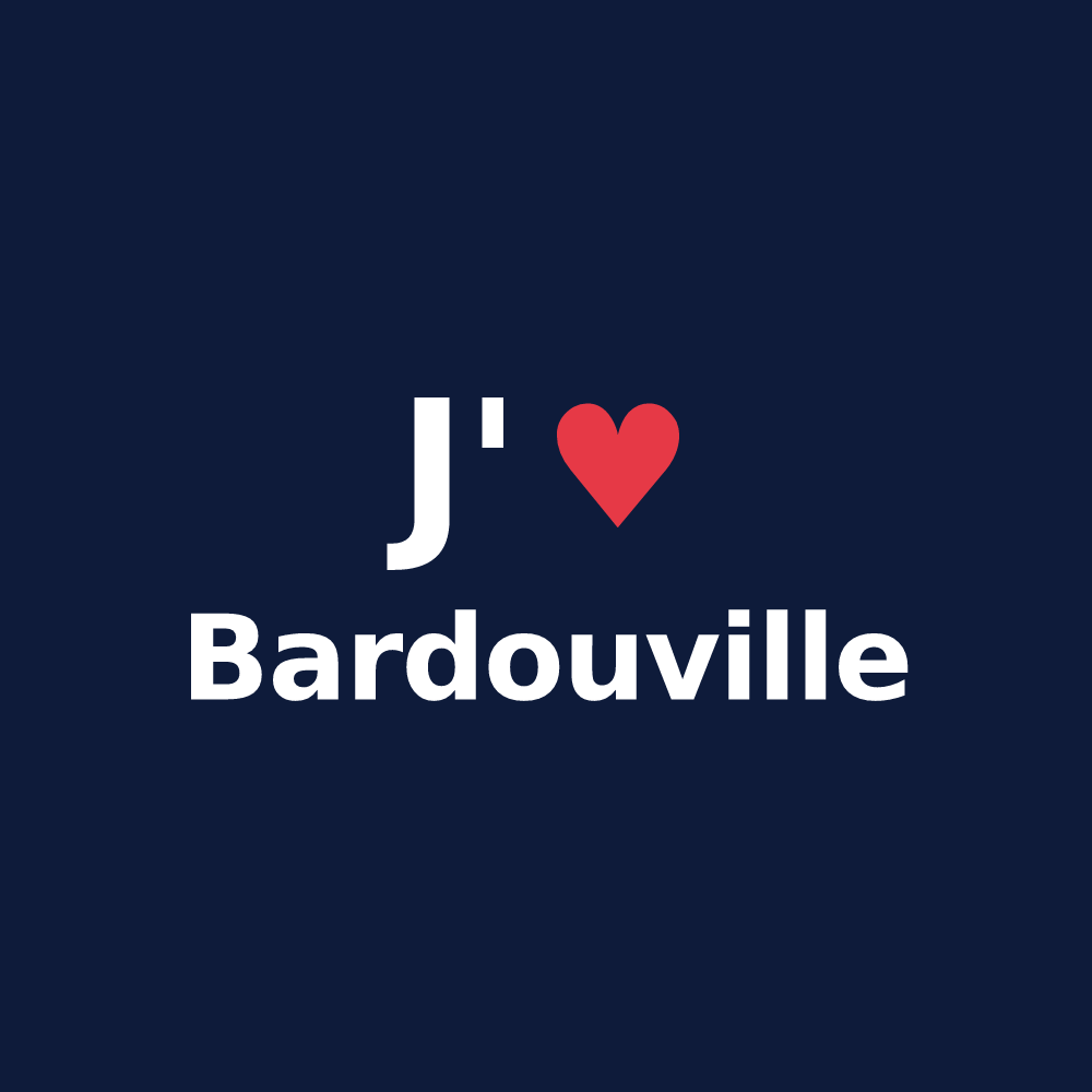 T-shirt personnalisé Bardouville — design J'aime Bardouville