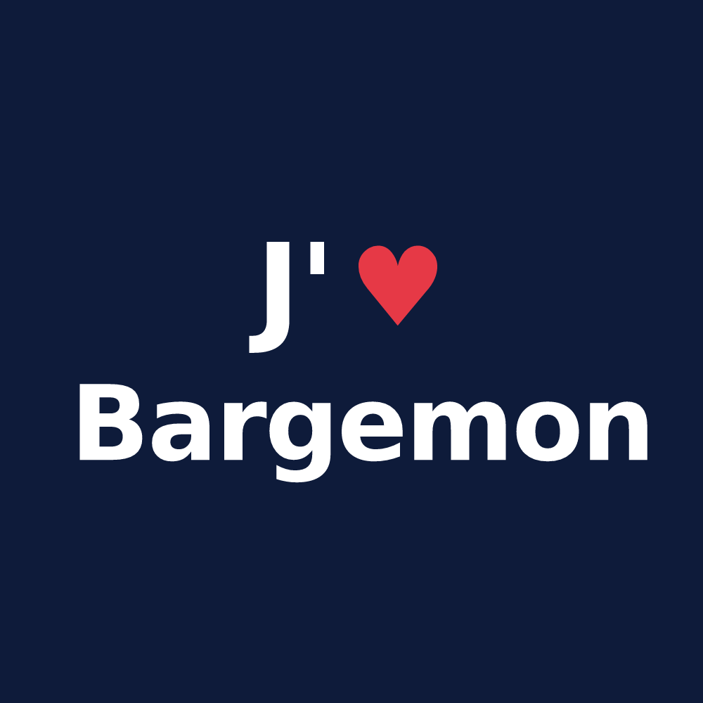 T-shirt personnalisé Bargemon — design J'aime Bargemon