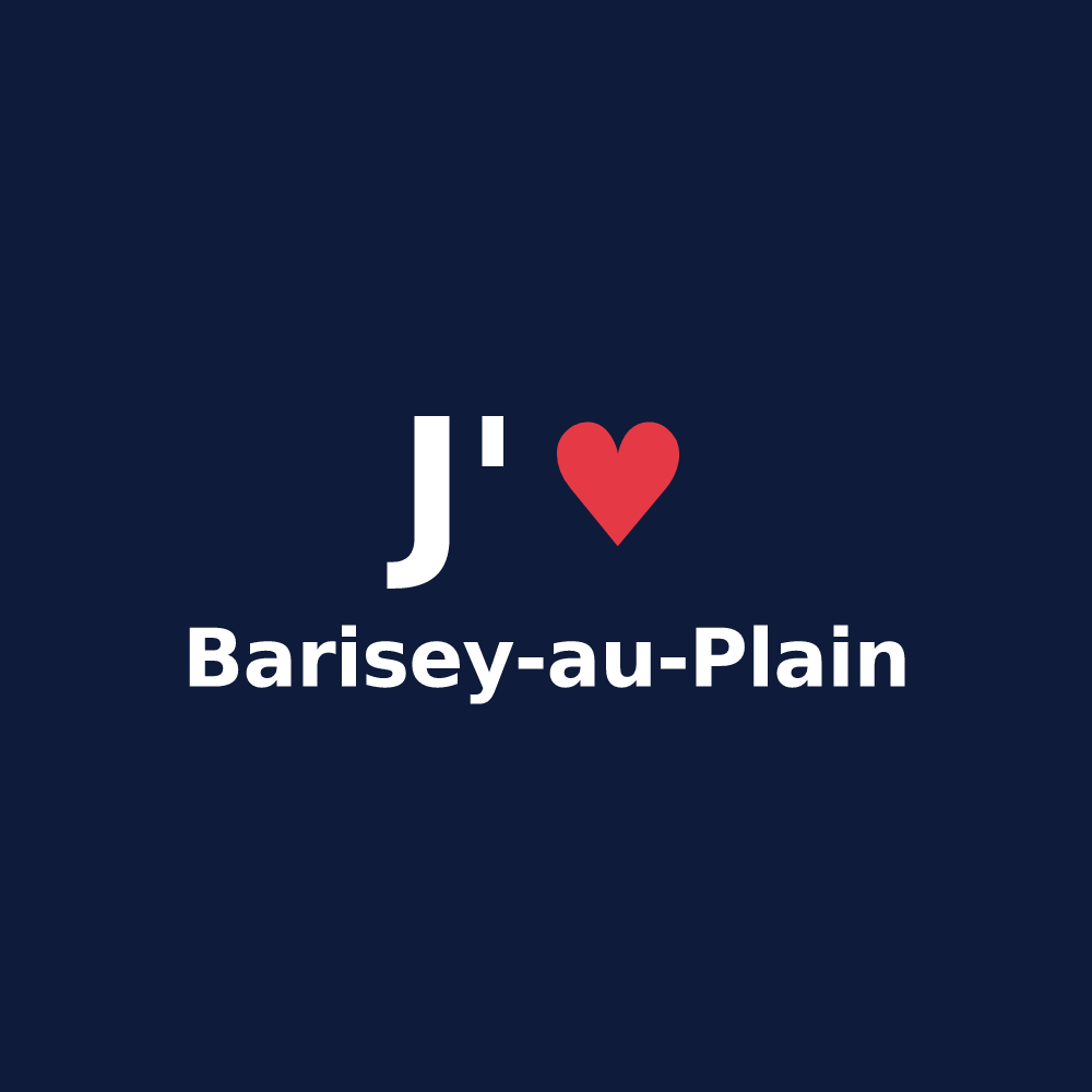 T-shirt personnalisé Barisey-au-Plain — design J'aime Barisey-au-Plain