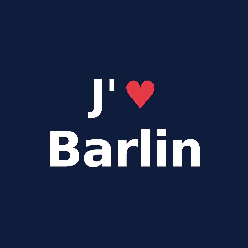 T-shirt personnalisé Barlin — design J'aime Barlin