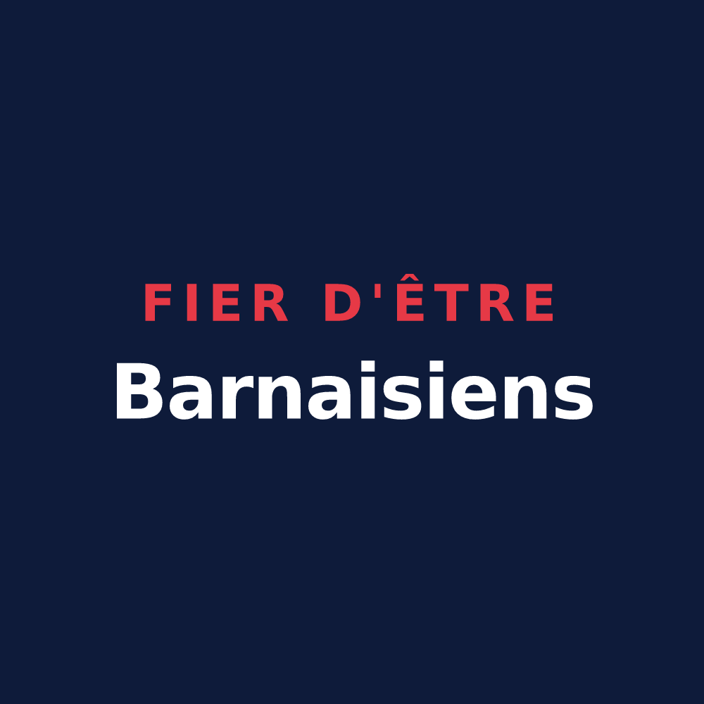T-shirt « Fier d'être Barnaisiens » — design pour Barnay
