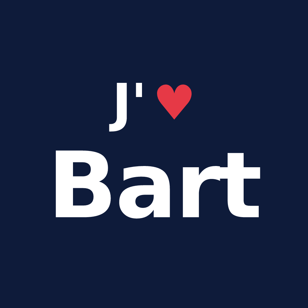 T-shirt personnalisé Bart — design J'aime Bart