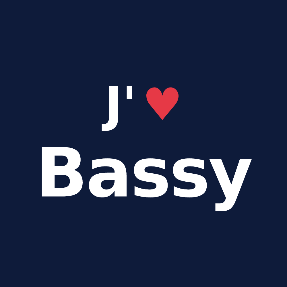 T-shirt personnalisé Bassy — design J'aime Bassy