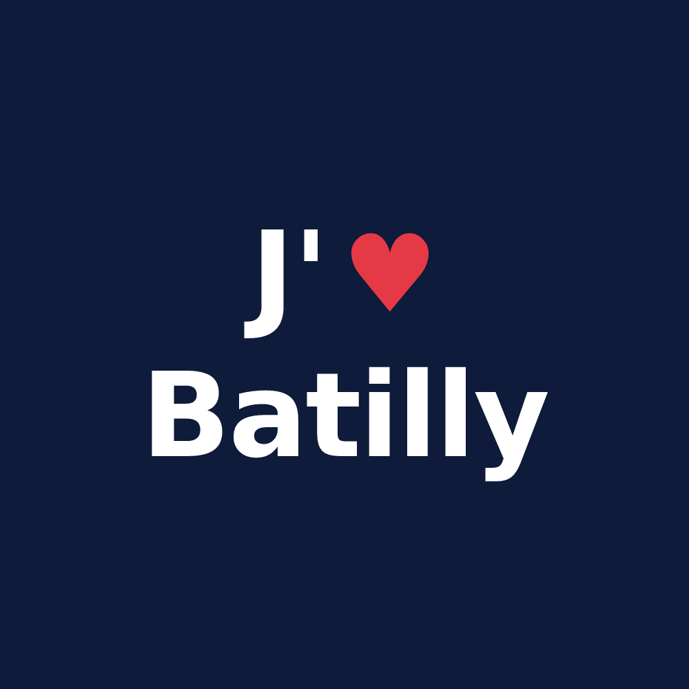 T-shirt personnalisé Batilly — design J'aime Batilly