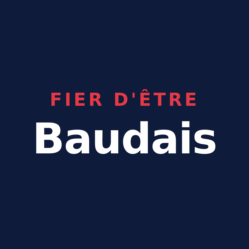 T-shirt « Fier d'être Baudais » — design pour Baud