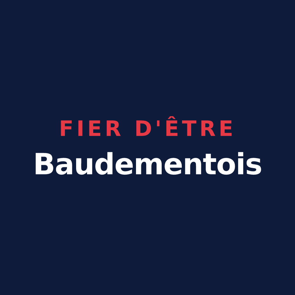 T-shirt « Fier d'être Baudementois » — design pour Baudement