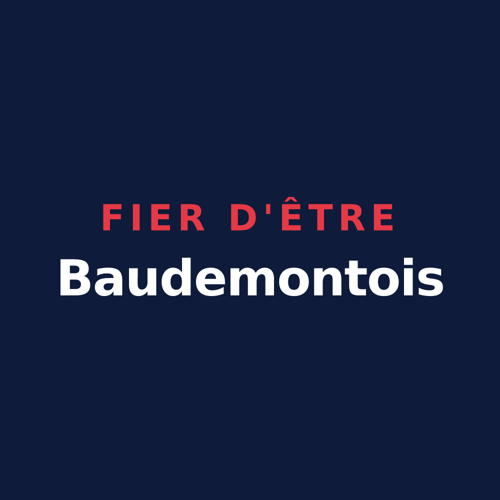T-shirt « Fier d'être Baudemontois » — design pour Baudemont