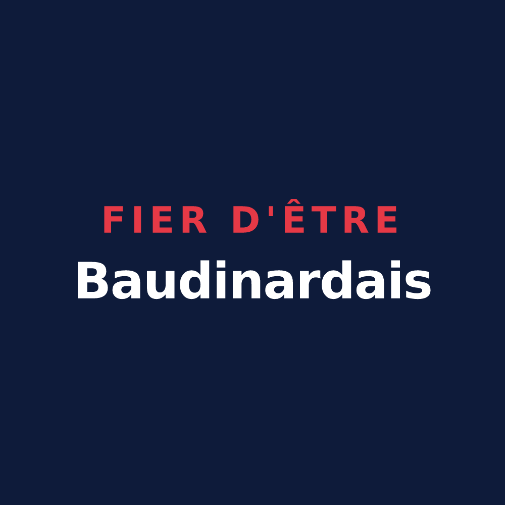 T-shirt « Fier d'être Baudinardais » — design pour Baudinard-sur-Verdon