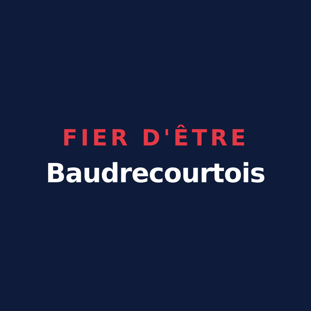 T-shirt « Fier d'être Baudrecourtois » — design pour Baudrecourt