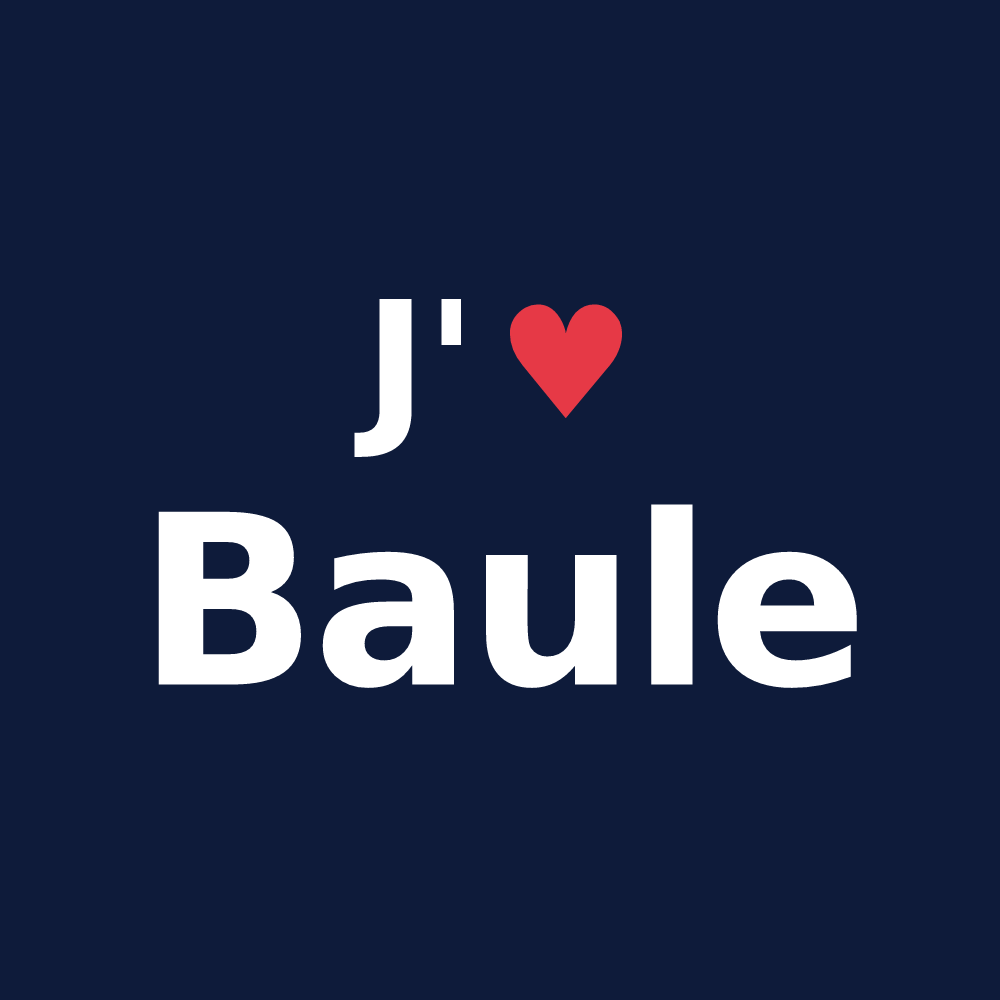 T-shirt personnalisé Baule — design J'aime Baule