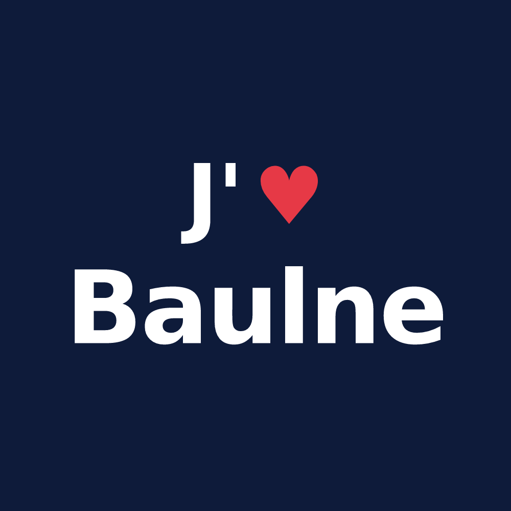 T-shirt personnalisé Baulne — design J'aime Baulne