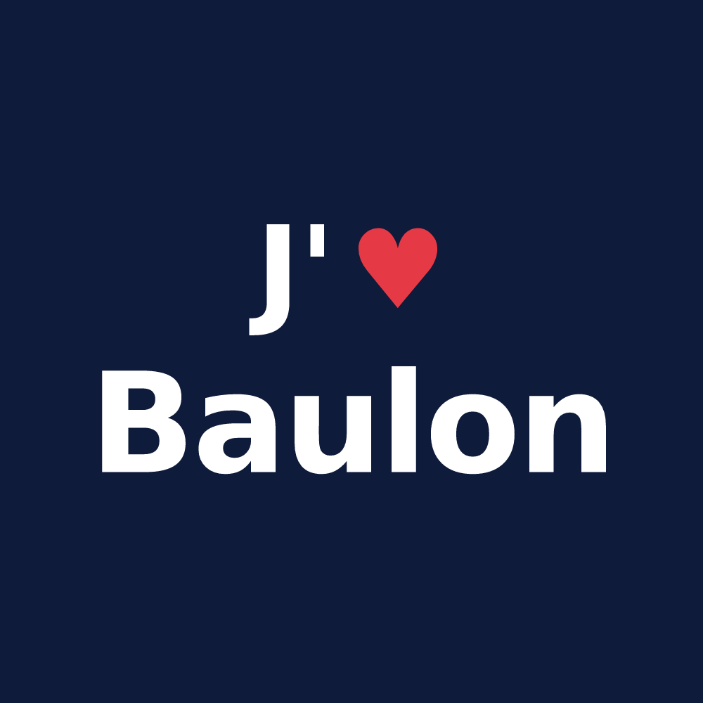 T-shirt personnalisé Baulon — design J'aime Baulon