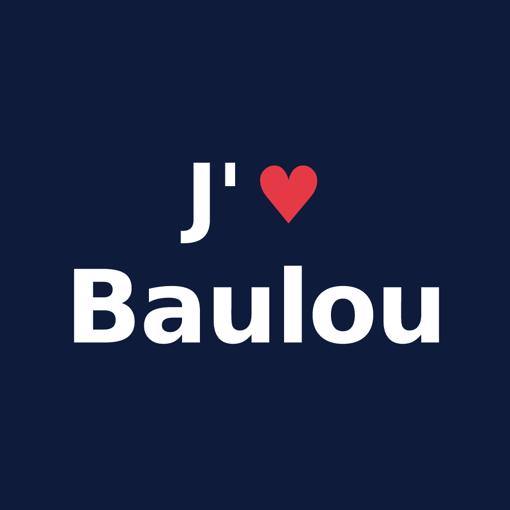 T-shirt personnalisé Baulou — design J'aime Baulou