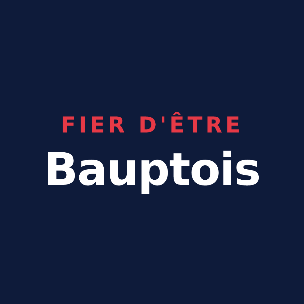 T-shirt « Fier d'être Bauptois » — design pour Baupte