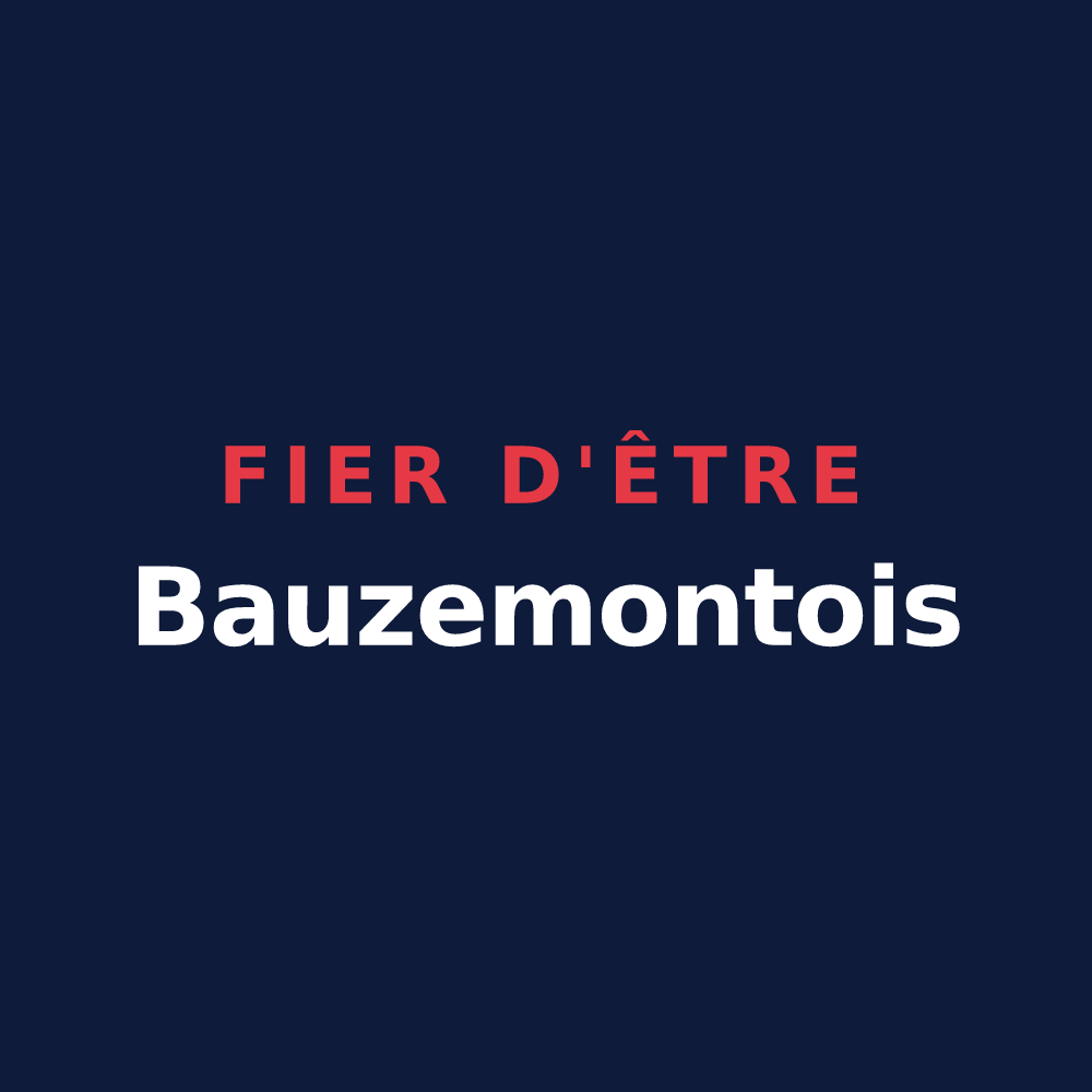 T-shirt « Fier d'être Bauzemontois » — design pour Bauzemont