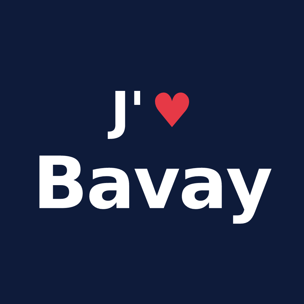 T-shirt personnalisé Bavay — design J'aime Bavay