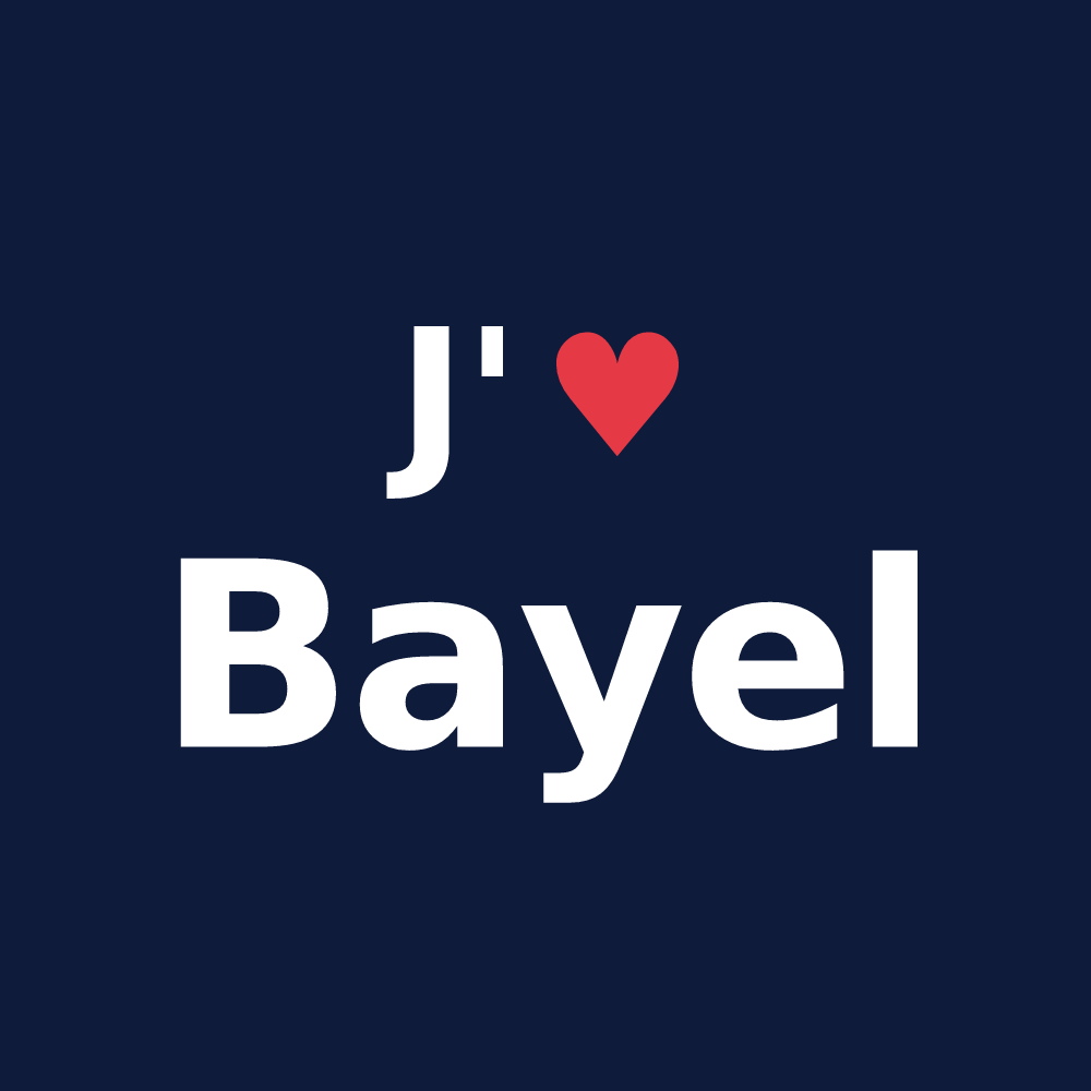 T-shirt personnalisé Bayel — design J'aime Bayel