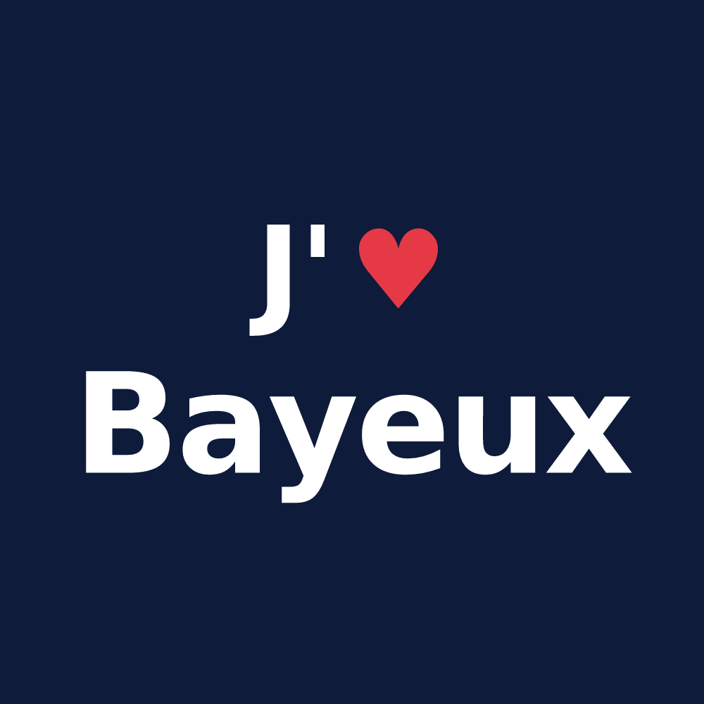 T-shirt personnalisé Bayeux — design J'aime Bayeux