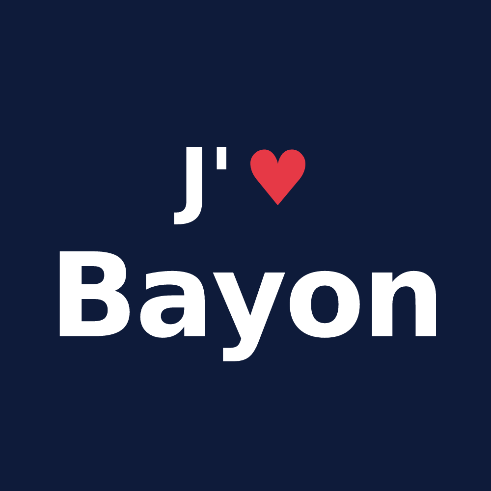 T-shirt personnalisé Bayon — design J'aime Bayon
