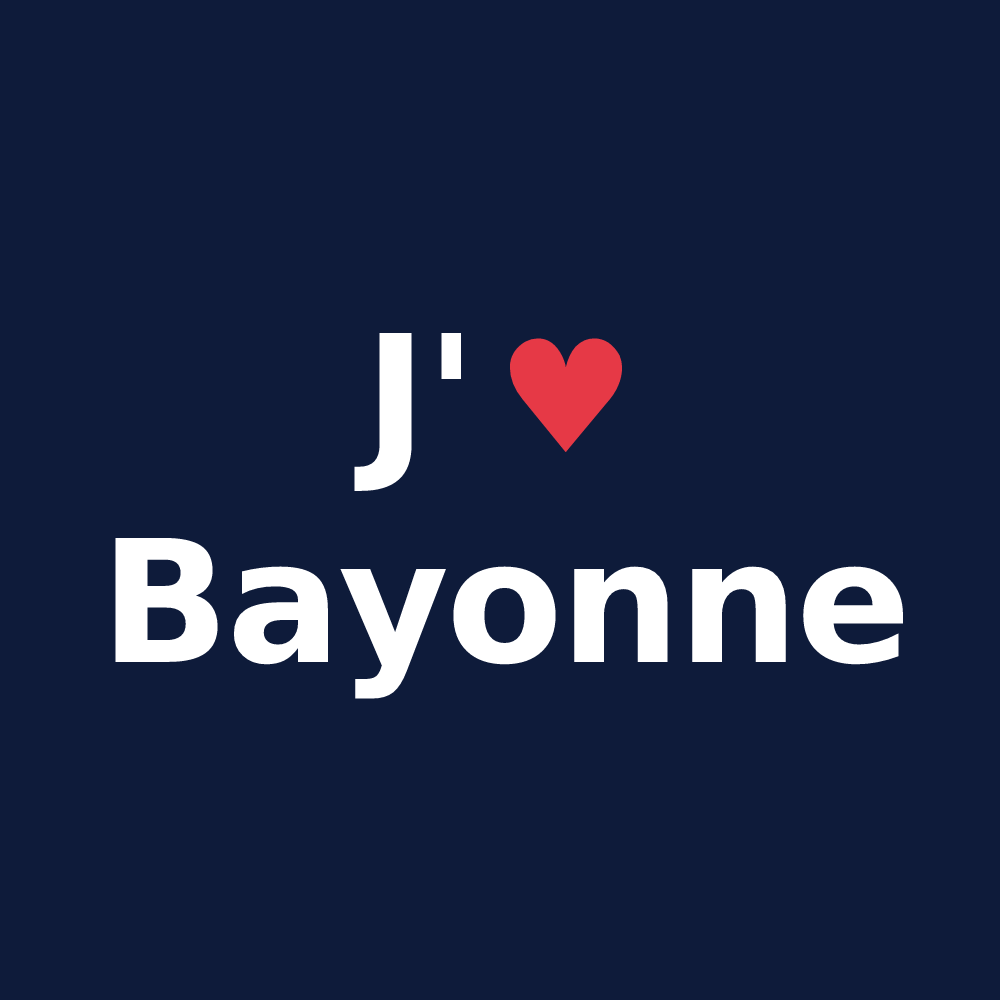 T-shirt personnalisé Bayonne — design J'aime Bayonne