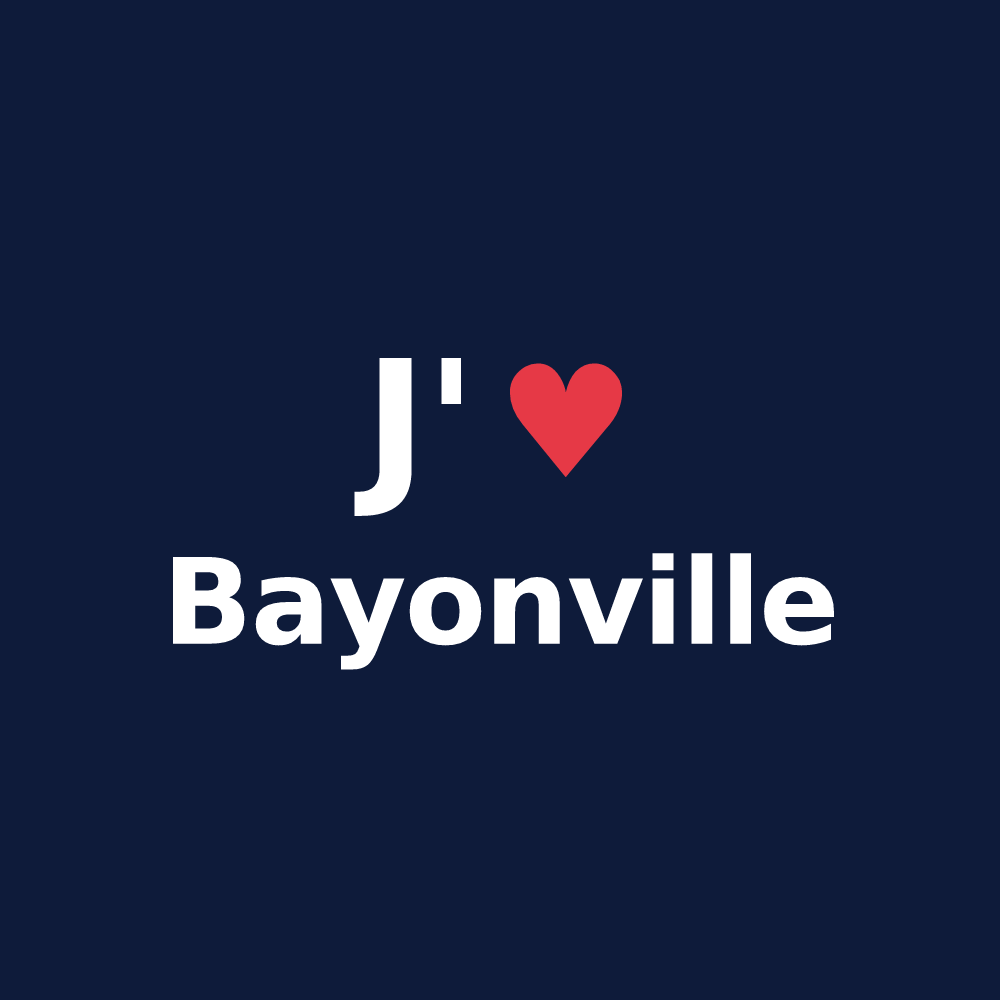 T-shirt personnalisé Bayonville — design J'aime Bayonville