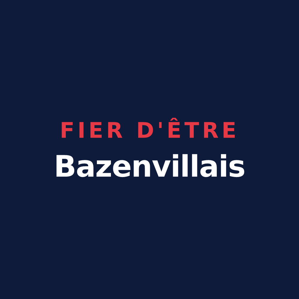 T-shirt « Fier d'être Bazenvillais » — design pour Bazenville
