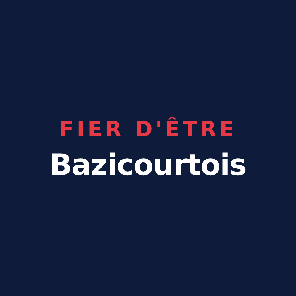 T-shirt « Fier d'être Bazicourtois » — design pour Bazicourt