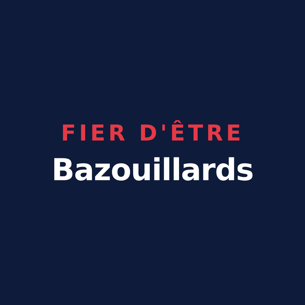 T-shirt « Fier d'être Bazouillards » — design pour Bazoilles-sur-Meuse