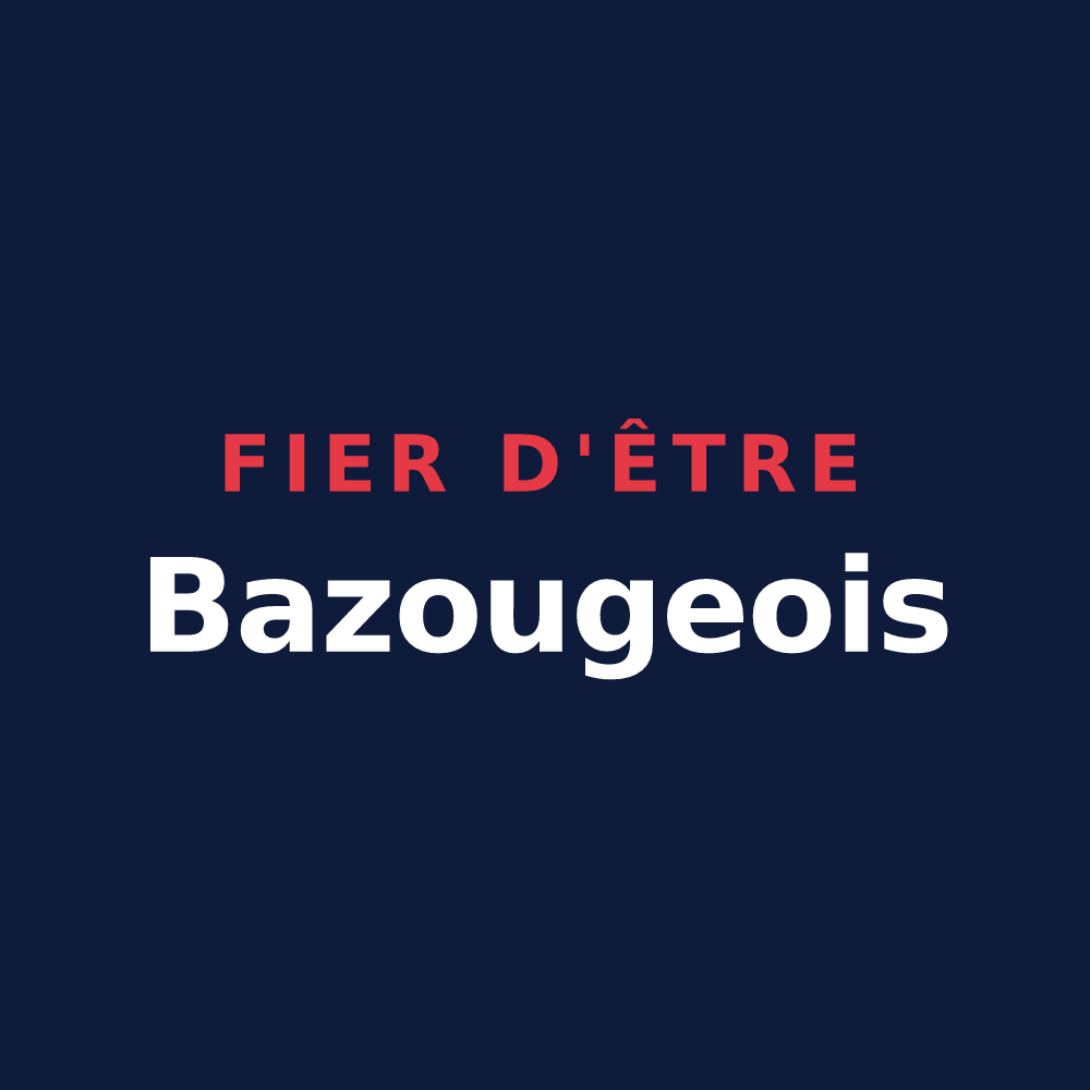 T-shirt « Fier d'être Bazougeois » — design pour Bazouges Cré sur Loir