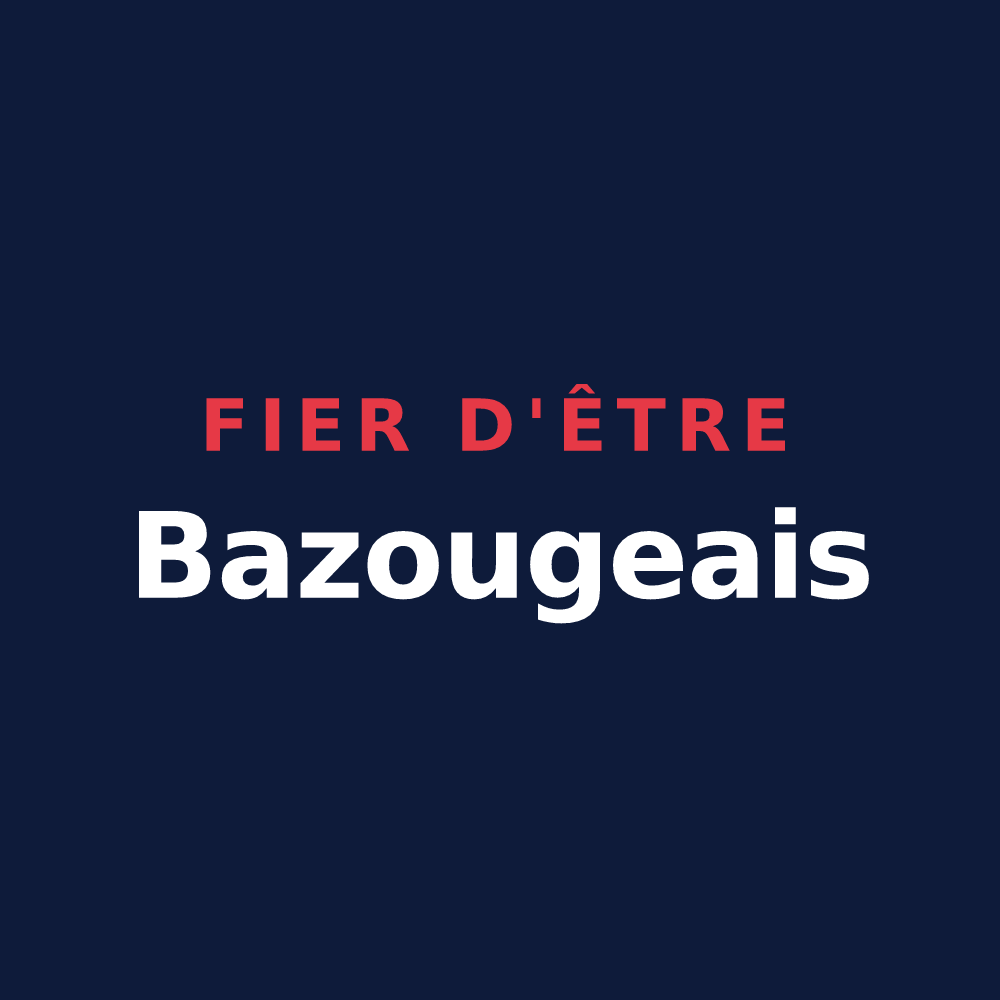 T-shirt « Fier d'être Bazougeais » — design pour Bazouges-la-Pérouse