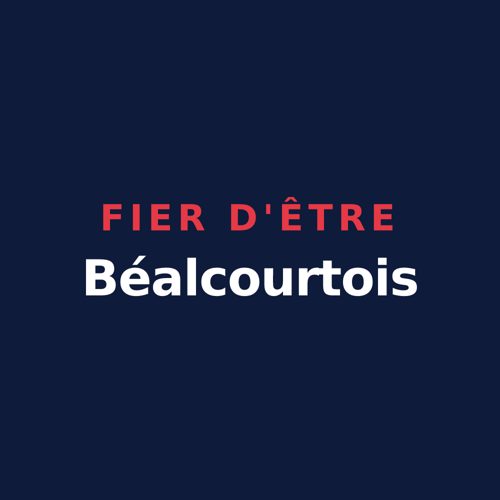 T-shirt « Fier d'être Béalcourtois » — design pour Béalcourt